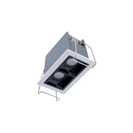 Spot linéaire LED Encastrable double 4W - UGR18 - IRC90 - Puce OSRAM