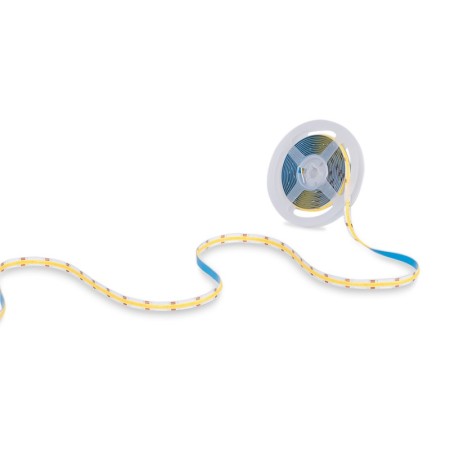 Ruban LED COB 24V DC - CCT - 14W/m - 10mm - IP20 - Rouleau de 5 mètres - Sécable tous les 26mm