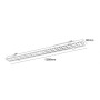 Spot LED Linéaire Encastrable 40W UGR18 Puces Osram - Blanc Chaud 2700K