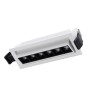 Spot LED linéaire encastrable 10W - Orientable - UGR18 - IRC90 - Puce OSRAM - Blanc Chaud 2800K