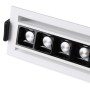 Spot LED linéaire encastrable 10W - Orientable - UGR18 - IRC90 - Puce OSRAM - Blanc Chaud 2800K