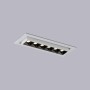 Spot LED linéaire encastrable 10W - Orientable - UGR18 - IRC90 - Puce OSRAM - Blanc Chaud 2800K