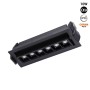 Spot LED linéaire encastrable 10W - Orientable - UGR18 - IRC90 - Puce OSRAM - Blanc Chaud 2800K