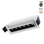 Spot LED linéaire encastrable 10W - Orientable - UGR18 - IRC90 - Puce OSRAM - Blanc Chaud 2800K