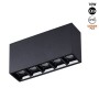 Spot LED linéaire de surface noir - 10W - UGR18 - IRC90 - Puce OSRAM