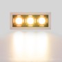 Spot linéaire LED encastré triple 6W - UGR18 - IRC90 - Puce OSRAM - Blanc