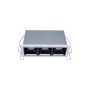 Spot linéaire LED encastré triple 6W - UGR18 - IRC90 - Puce OSRAM - Blanc