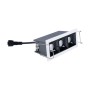 Spot linéaire LED encastré triple 6W - UGR18 - IRC90 - Puce OSRAM - Blanc