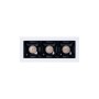Spot linéaire LED encastré triple 6W - UGR18 - IRC90 - Puce OSRAM - Blanc