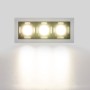 Spot linéaire LED encastré triple 6W - UGR18 - IRC90 - Puce OSRAM - Blanc