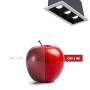 Spot linéaire LED encastré triple 6W - UGR18 - IRC90 - Puce OSRAM - Blanc