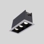 Spot linéaire LED encastré triple 6W - UGR18 - IRC90 - Puce OSRAM - Blanc