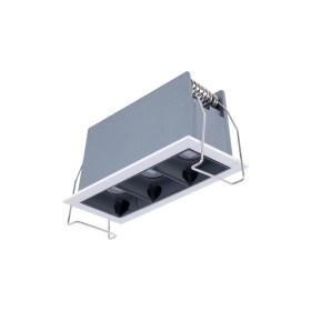 Spot linéaire LED encastré triple 6W - UGR18 - IRC90 - Puce OSRAM - Blanc