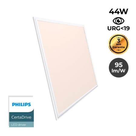 Panneau LED Philips 60x60 cm UGR19 44W – Dalle encastrable anti-éblouissement