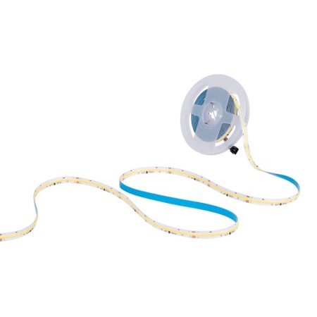 Ruban LED COB monochrome intelligent IC 24V DC - 12W/m - IP20 - 360ch/m - Largeur 10mm - 5 mètres