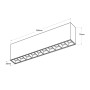 Spot LED linéaire de surface blanc - 20W - UGR18 - IRC90 - OSRAM Chip