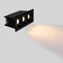 Spot LED linéaire encastré triple 6W - UGR18 - IRC90 - Puce OSRAM - Noir