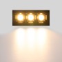 Spot LED linéaire encastré triple 6W - UGR18 - IRC90 - Puce OSRAM - Noir