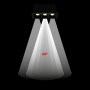 Spot LED linéaire encastré triple 6W - UGR18 - IRC90 - Puce OSRAM - Noir