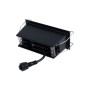 Spot LED linéaire encastré triple 6W - UGR18 - IRC90 - Puce OSRAM - Noir