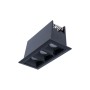 Spot LED linéaire encastré triple 6W - UGR18 - IRC90 - Puce OSRAM - Noir