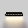 Spot LED linéaire encastré 20W - UGR18 - IRC90 - Puce OSRAM - Noir