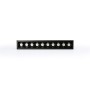 Spot LED linéaire encastré 20W - UGR18 - IRC90 - Puce OSRAM - Noir