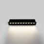 Spot LED linéaire encastré 20W - UGR18 - IRC90 - Puce OSRAM - Noir