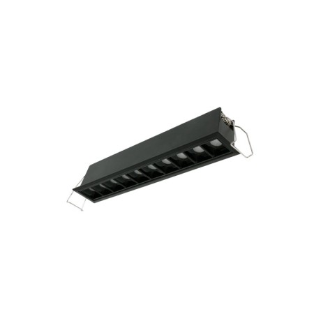 Spot LED linéaire encastré 20W - UGR18 - IRC90 - Puce OSRAM - Noir