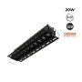 Spot LED linéaire sans bord - 20W - UGR18 - IRC90 - Noir