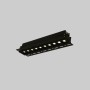 Spot LED linéaire sans bord - 20W - UGR18 - IRC90 - Noir