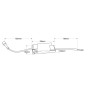 Spot LED linéaire sans bord - 20W - UGR18 - IRC90 - Noir