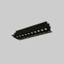 Spot LED linéaire sans bord - 20W - UGR18 - IRC90 - Noir