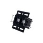 Spot LED linéaire sans bord - 4W - UGR18 - IRC90 - Noir