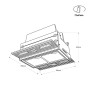 Spot LED linéaire sans bord - 4W - UGR18 - IRC90 - Noir