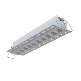 Spot LED linéaire encastré sans bord - 20W - UGR18 - IRC90 - Blanc