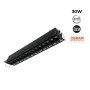 Spot LED linéaire sans bord - 30W - UGR18 - IRC90 - Noir