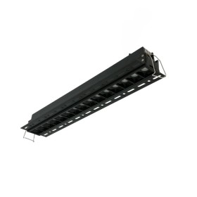 Spot LED linéaire sans bord - 30W - UGR18 - IRC90 - Noir