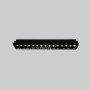Spot LED linéaire sans bord - 30W - UGR18 - IRC90 - Noir
