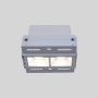 Spot LED linéaire sans bord - 4W - UGR18 - IRC90 - Blanc