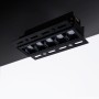 Spot LED linéaire sans bord - 12W - UGR18 - IRC90 - Noir