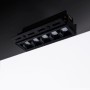 Spot LED linéaire sans bord - 12W - UGR18 - IRC90 - Noir