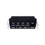 Spot LED linéaire sans bord - 12W - UGR18 - IRC90 - Noir
