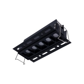Spot LED linéaire sans bord - 12W - UGR18 - IRC90 - Noir