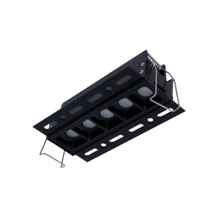 Spot LED linéaire sans bord - 12W - UGR18 - IRC90 - Noir