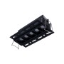 Spot LED linéaire sans bord - 12W - UGR18 - IRC90 - Noir