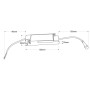 Spot LED linéaire sans bord - 30W - UGR18 - IRC90 - Blanc
