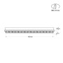 Spot LED linéaire sans bord - 30W - UGR18 - IRC90 - Blanc