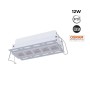 Spot LED linéaire encastré sans bord - 12W - UGR18 - IRC90 - Blanc