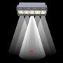 Spot LED linéaire encastré sans bord - 12W - UGR18 - IRC90 - Blanc